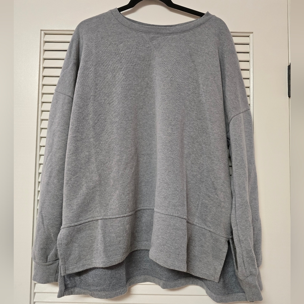 Universal Thread - Grey Oversized Pullover Casual Sweatshirt